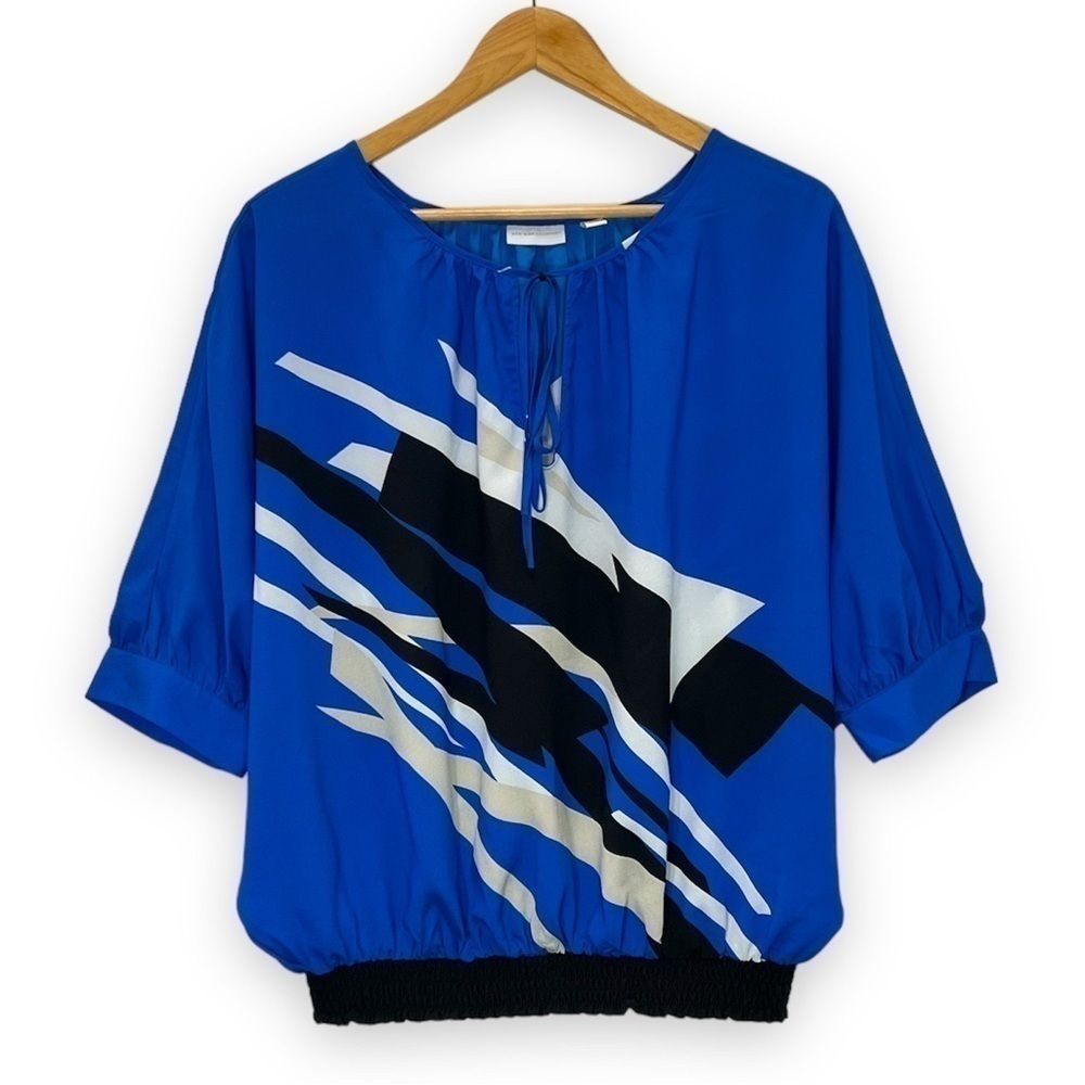 NEW York‎ & Company Dolman Batwing Banded Blouse Top Women’s Medium M